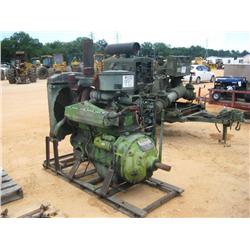 SKID MOUNTED JOHN DEERE DIESEL MOTOR W/ROCKFO