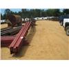 Image 1 : PREFAB 40'X75'X16' METAL BUILDING (ALL RED IRON) INCLUDES (8) 6"X6"X15' POST WITH BRACKETS FOR PURLI