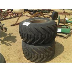 (1) LOT 2 38X20-16 WHEELS & TIRES