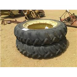 (1) LOT 2 13.6-38 TIRES & WHEELS