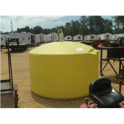 1,000 GALLON PLASTIC TANK