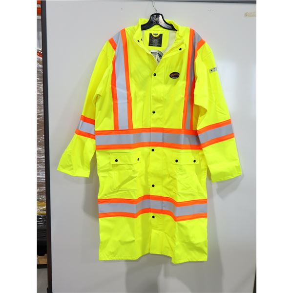 LONG MANTEAU IMPERMIABLE IGNIFUGE H.V. EN POLYURATHANE gr: XXL