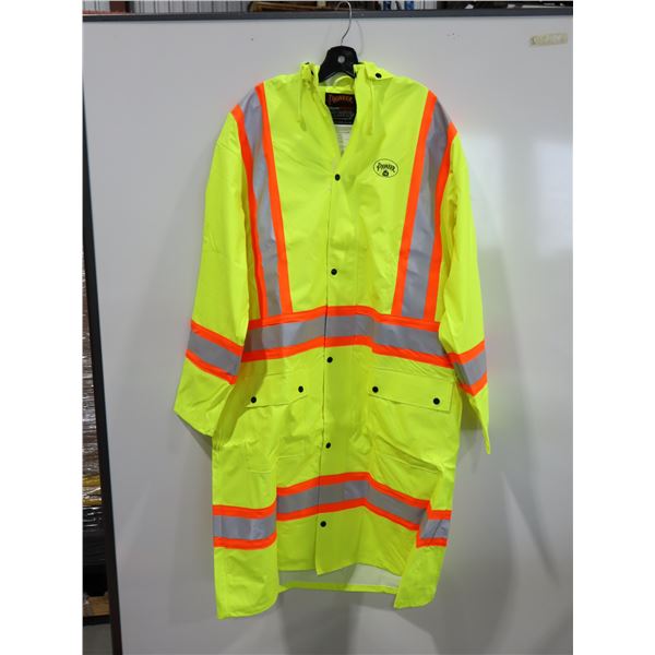 LONG MANTEAU IMPERMIABLE IGNIFUGE H.V. EN POLYURATHANE gr: XXXL