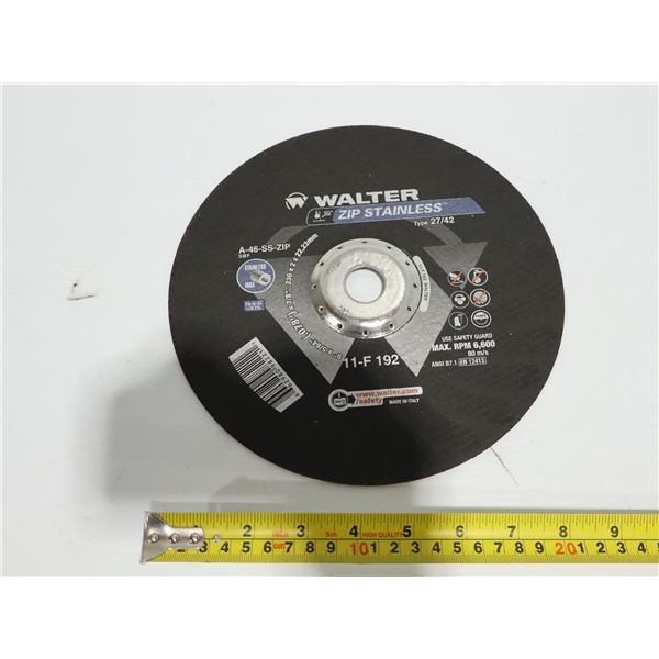DISQUE DE COUPE WALTER ACIER/INOX 9"x4/64"x7/8" #A-46-SS-ZIP