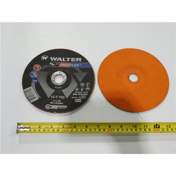 MEULE WALTER ERGOFLEX 7"x7/8" grit 36 ACIER/INOX