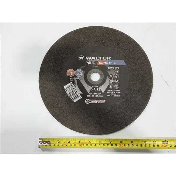 MEULE À TRONÇONNER WALTER RIPCUT ll 12"x1/8"x1" ACIER/INOX