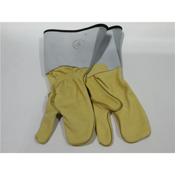 PAIRE DE GANTS TRAVAIL EN CUIR NATPRO gr:LRG