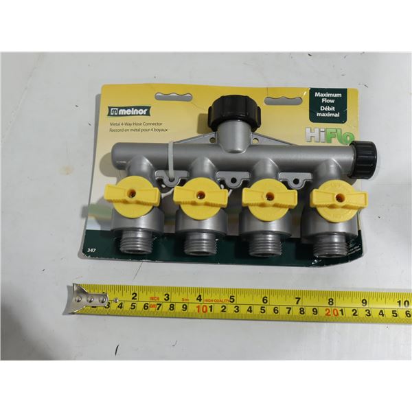 RACCORD EN MÉTAL POUR 4 HOSES MELNOR