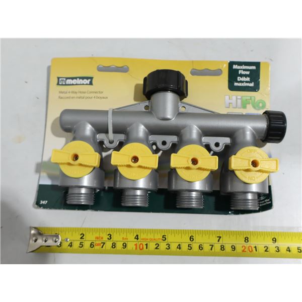 RACCORD EN MÉTAL POUR 4 HOSES MELNOR