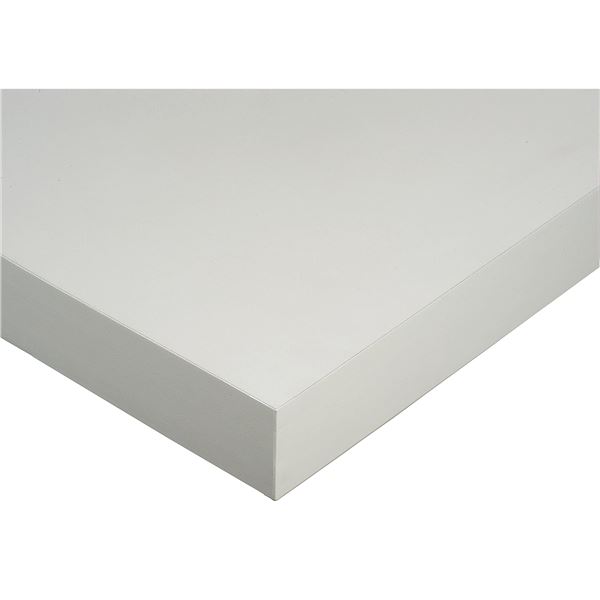 DESSUS DE TABLE DE TRAVAIL EN STRATIFIÉ PLASTIQUE BLANC DE 20" X 60" MOD. FD009 DE WISCONSIN BENCH.