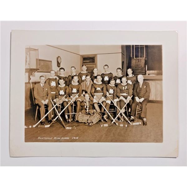 1938 Huntsville High School Hockey Team Photo
