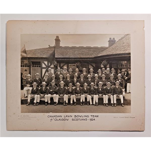 1924 Canadian Lawn Bowling Team Photo