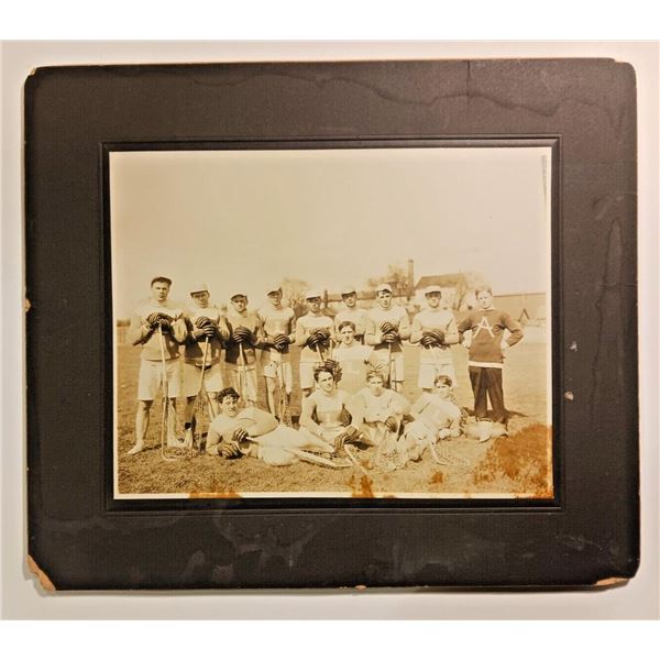 CIRCA-1900 "Lincolns" Lacrosse Team Photo