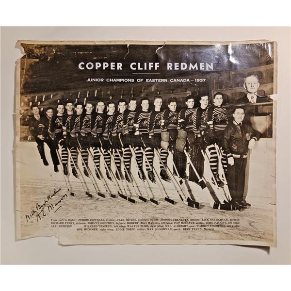 1937 Copper Cliff Redmen Jr Champions Type I Photo