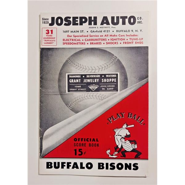 1960 Buffalo Bisons Toronto Maple Leafs Baseball