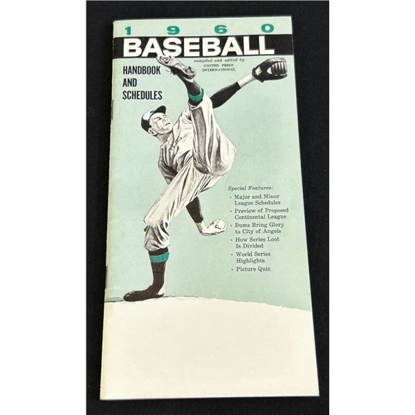 1960 Baseball Handbook and Schedules