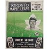 Image 1 : 1963 Toronto Maple Leafs Official Score Magazine