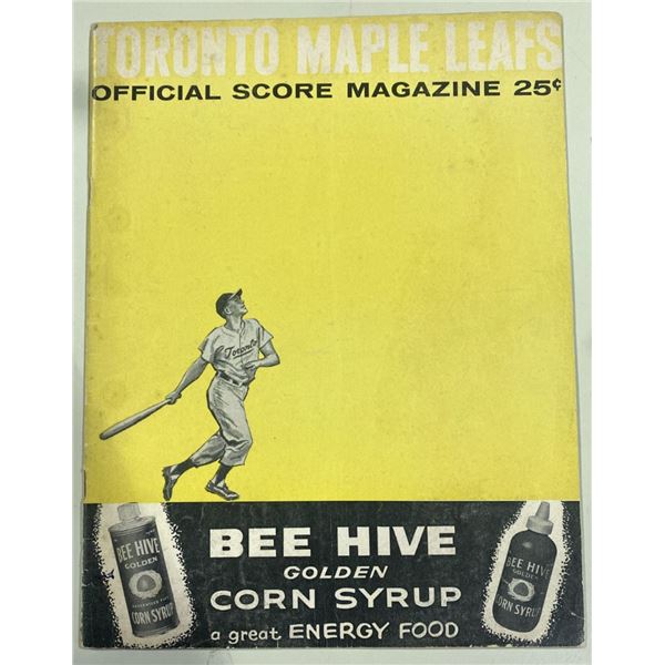 1959 Toronto Maple Leafs Score Magazine Vol 4 No.3