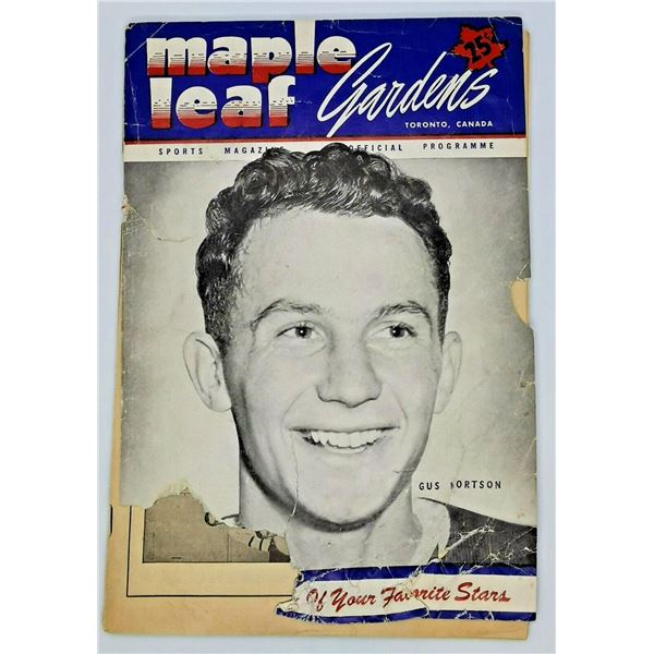 1949-1950 Maple Leaf Gardens Program