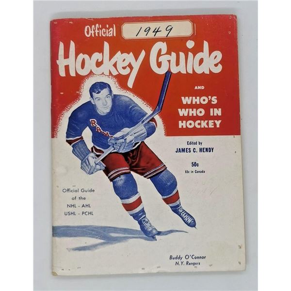 1949 Official Hockey Guide "Who's Who in Hockey"