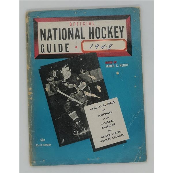 1948 Jim Hendy Official National Hockey Guide