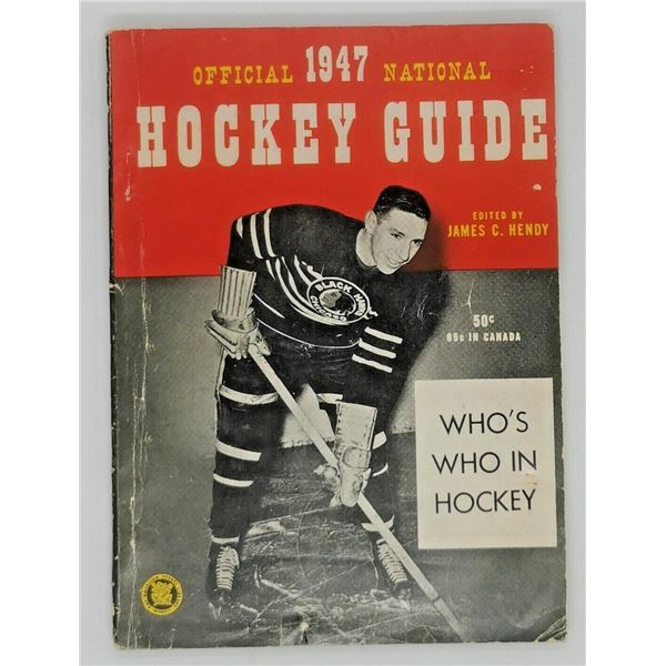1947 Official National Who's Who In Hockey Guide