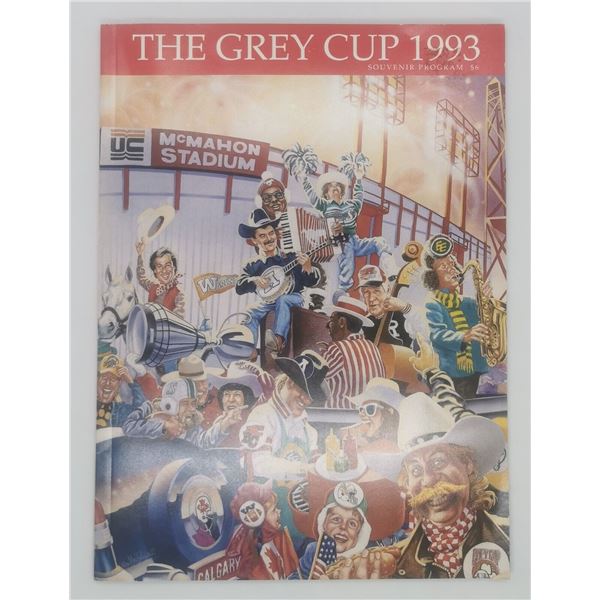 1993 The Grey Cup Souvenir Program