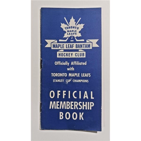1945 Quaker Oats Toronto Maple Leaf Hockey Booklet