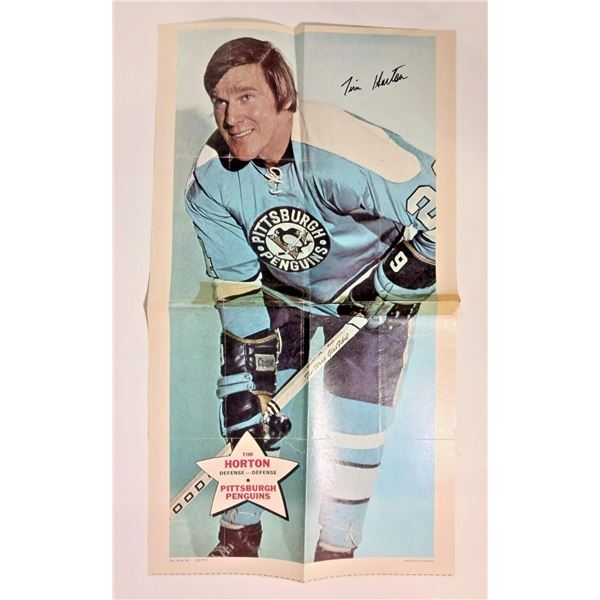 1971-72 O-Pee-Chee NHL Poster Tim Horton #18