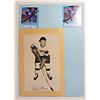 Image 1 : Norm Ullman Beehive w/ two signed card Hockey