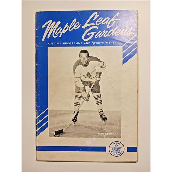 1964 Montreal vs Maple Leafs Official Program