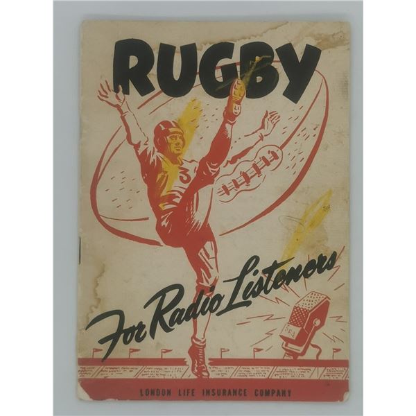 1950'S Canadian Rugby Football London Life Guide