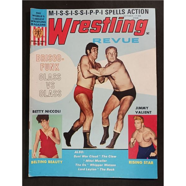 Wrestling Revue October / 71 Vintage Magazine
