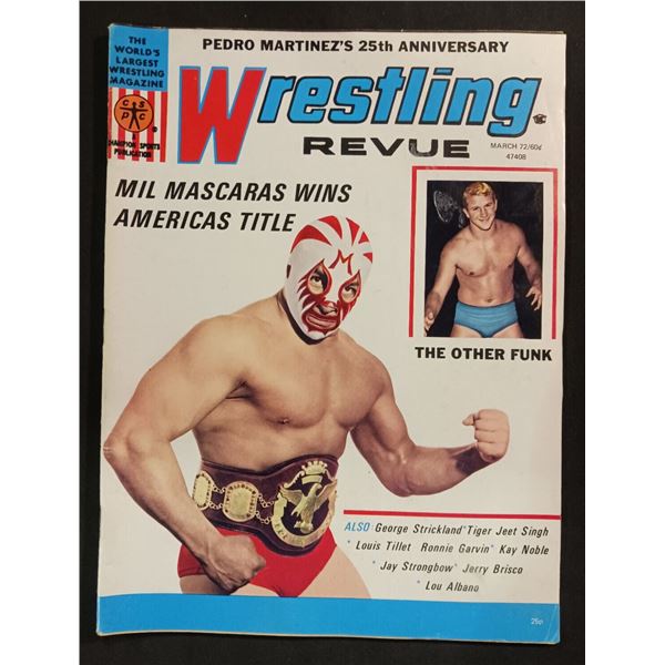Wrestling Revue March / 72 Vintage Magazine