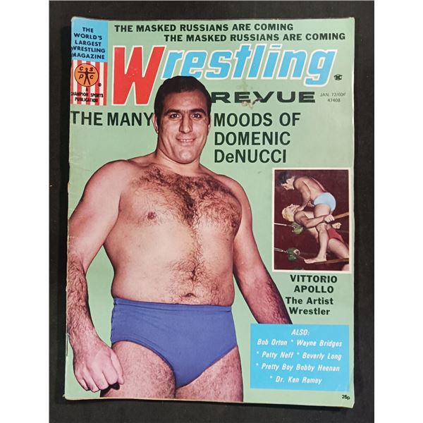 Wrestling Revue January / 72 Vintage Magazine