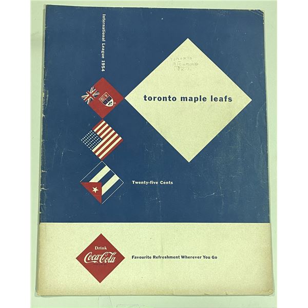 1954 International League Toronto Maple Leafs