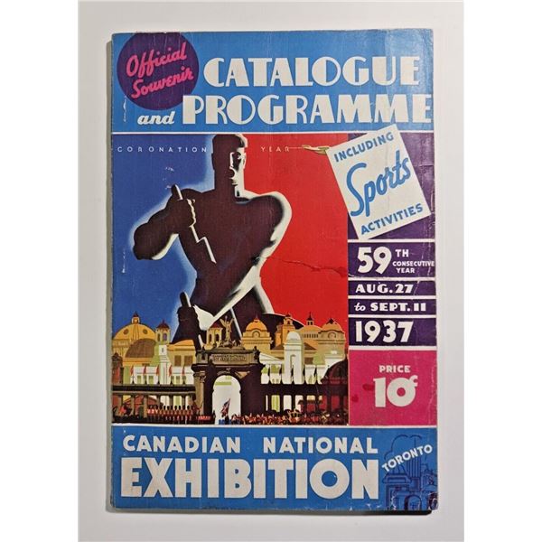 1937 Canadian National Exhibition CNE Catalogue