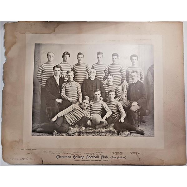 1896-97 Manitoba College Football Club Team Photo