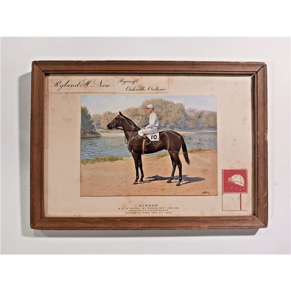 1930 Kings Plate Winner Aymond Woodbine Park Track