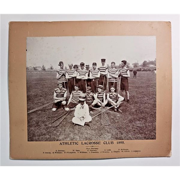 1895 Athletic Lacrosse Club Cabinet Photo