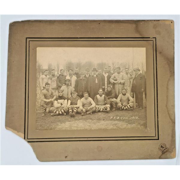 1910 Petrolia Football Club Cabinet Photo