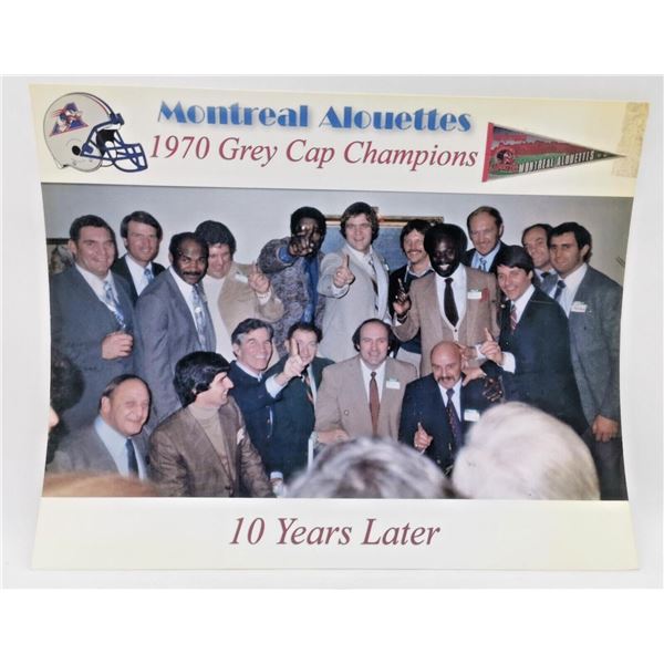 1970 Montreal Alonettes Greg Cup Champions photo
