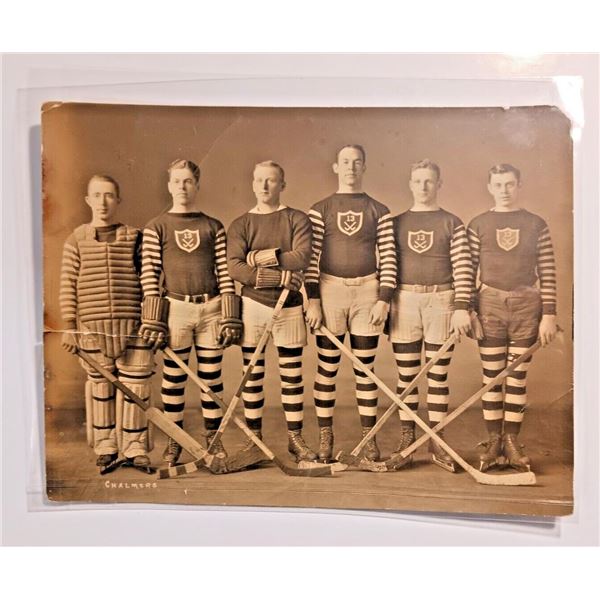 Early 1900s Hockey Team Photo by Chalmers