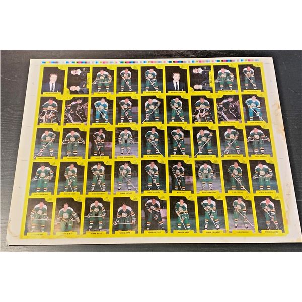 1989-90 CHL London Knights 360/400 Uncut Sheet