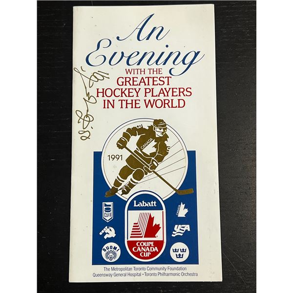 1991 Labatt Cup Dinner Program SIGNED by S.Fedorov