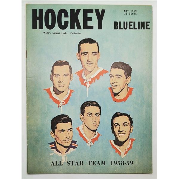 1958-59 Hockey Blueline Magazine All-Star Team
