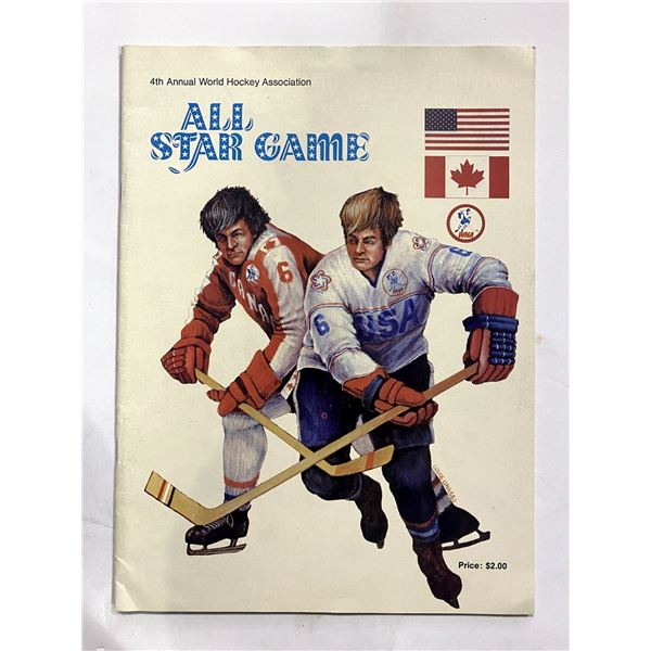 1975-76 4th Annual WHA ALL STAR GAME PROGRAM