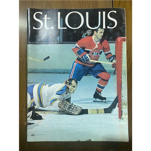 1970 St. Louis at Maple Leafs Program, no lineup