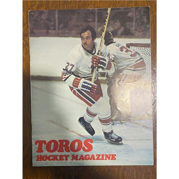 1975 Toronto Toros Crusaders Hockey Magazine