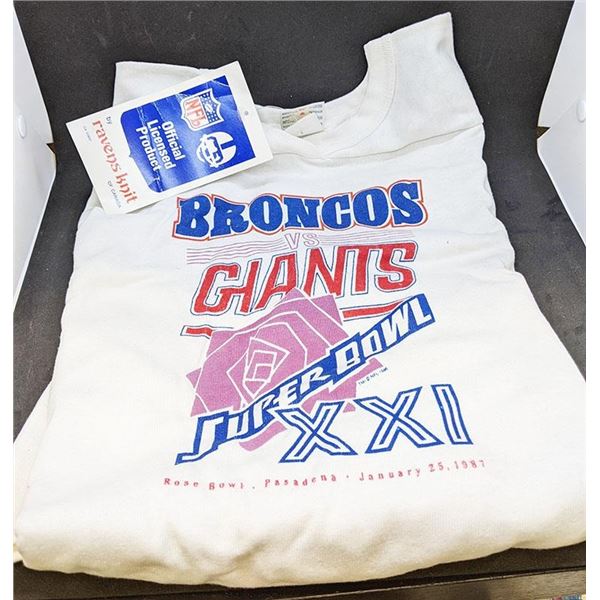 1987 Super Bowl XXI Broncos VS Giants Jersey